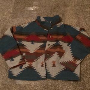 Womens southwestern design sweater jacket